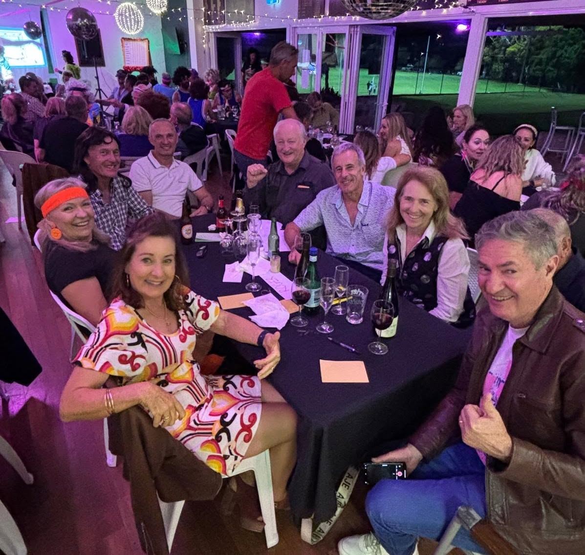 Quiz night table enjoying the evening in the clubhouse
