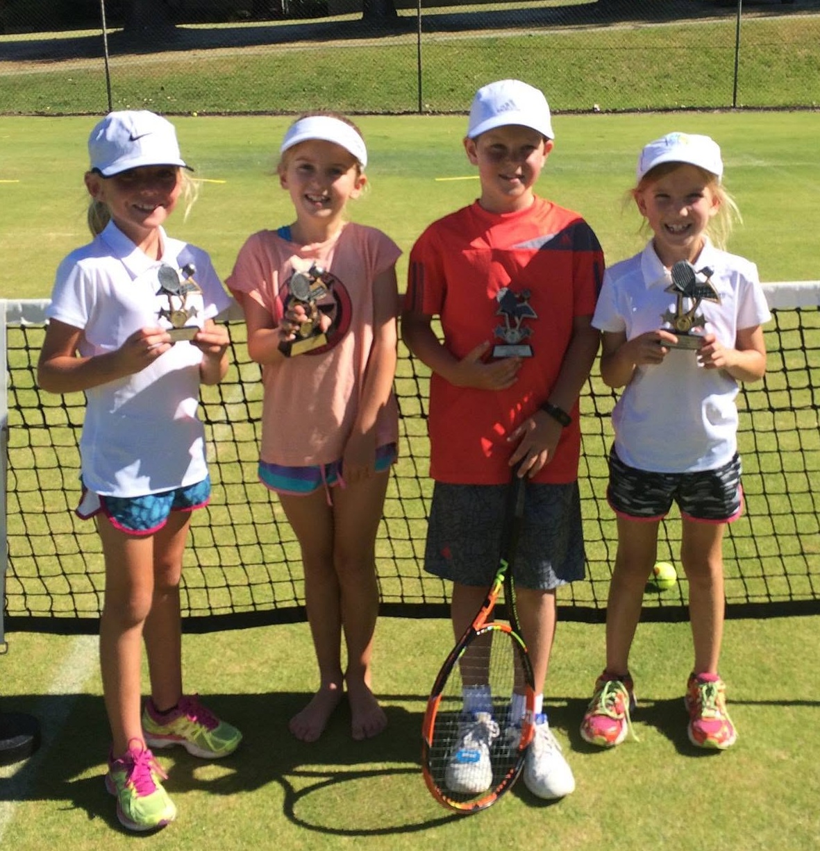 Junior tournament trophy winners at Allen Park