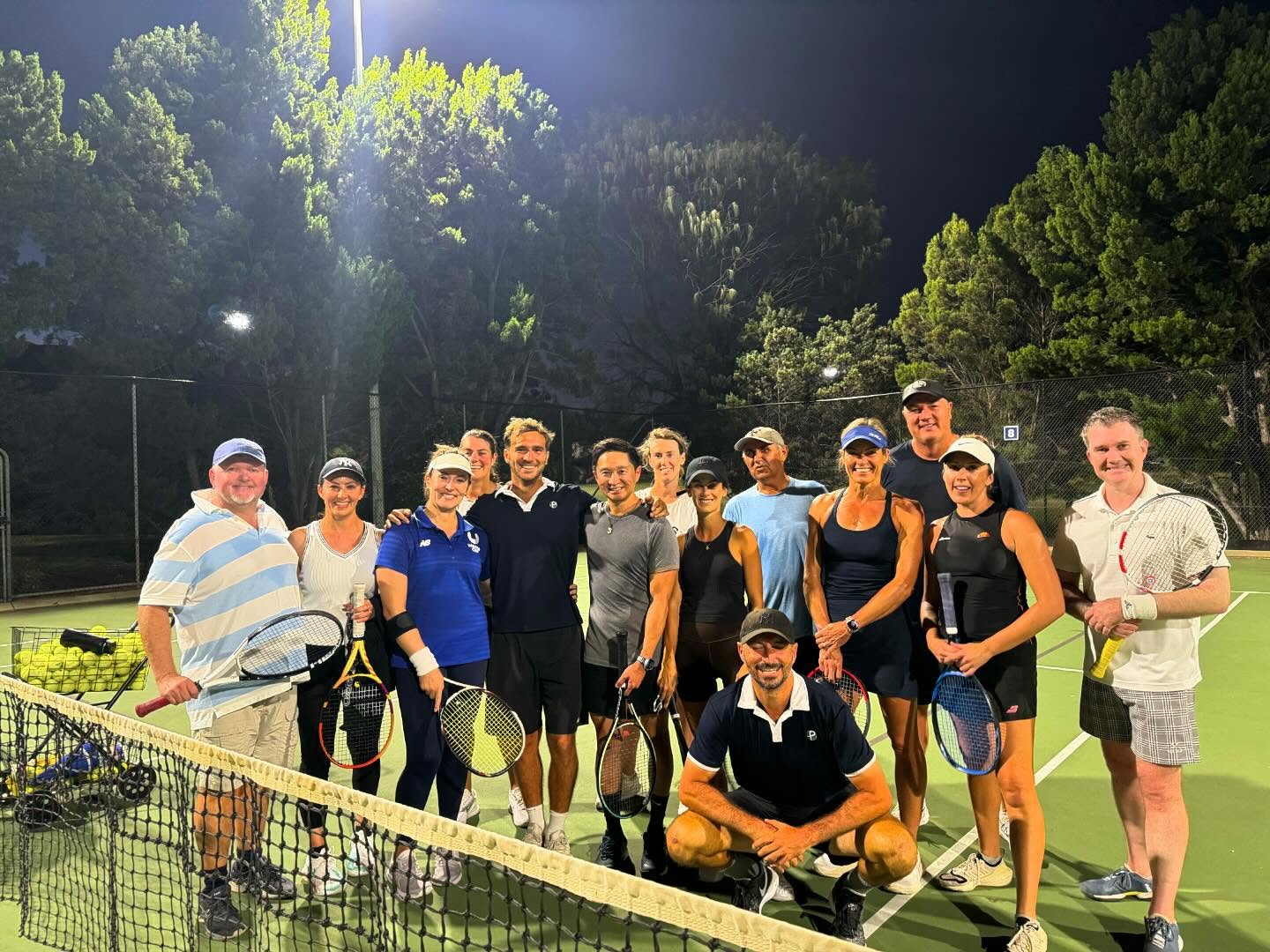 Adult players at Allen Park Tennis Club