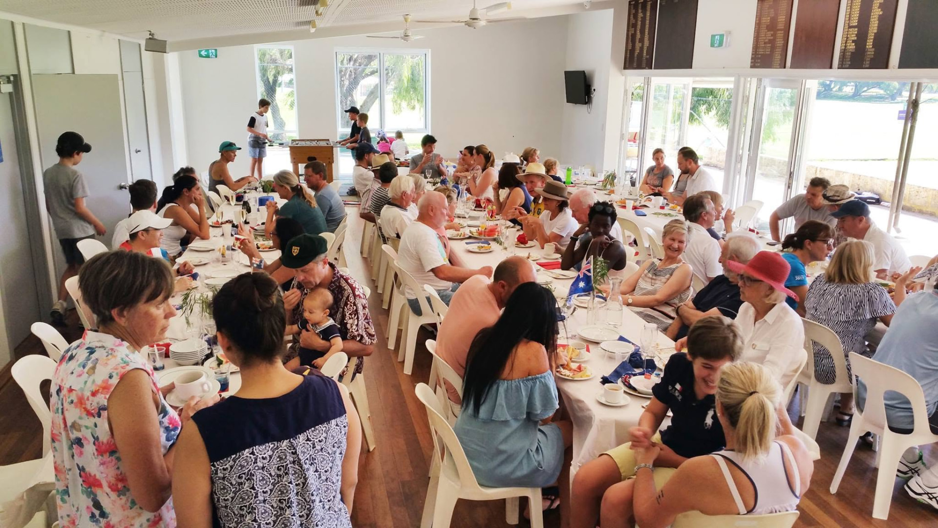 A club event in the Allen Park Tennis Clubhouse